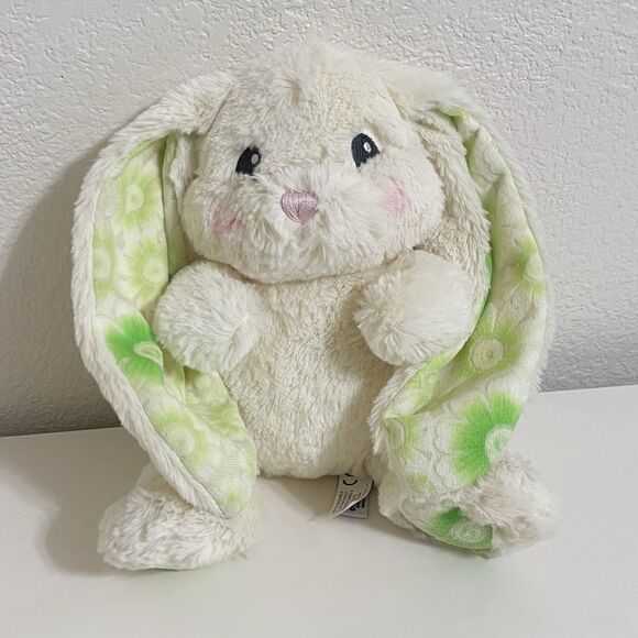 Aurora World Lopsie Wopsie Bunny Rabbit Plush Green Floral 9" w/ TAG - Picture 1 of 12